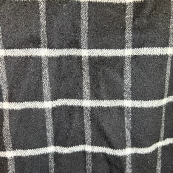 Talbots Women's Wool Blend Pencil Black White Plaid Windowpane Skirt Plus Sz 14 - Picture 3 of 5